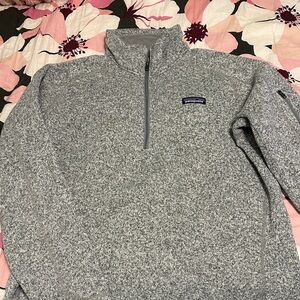 Patagonia Zip-Up Sweater in Heather Gray - brand new condition